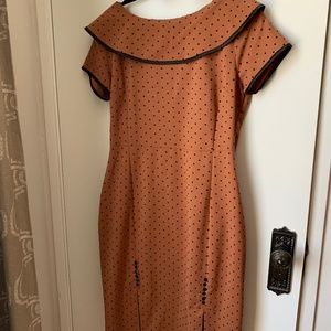 Tatyana vintage style, polka dot, dress (XL)